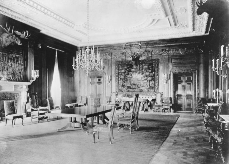 Comedor de la casa blanca 1902