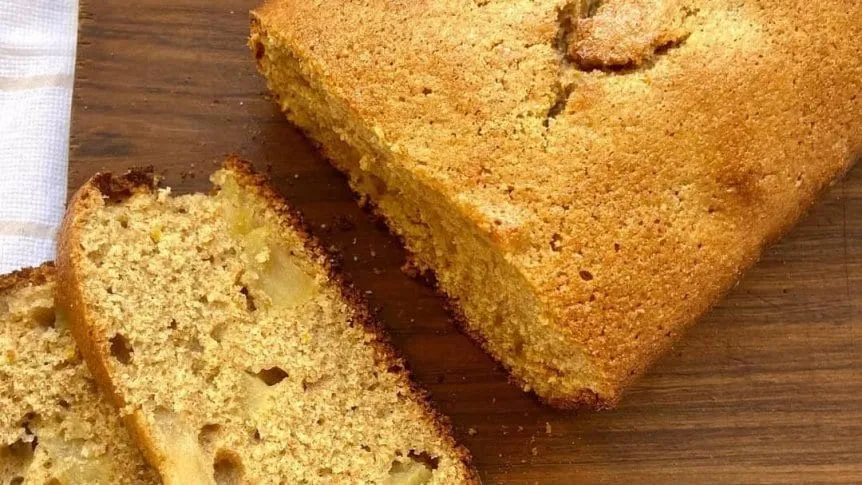 budín naranja y manzana