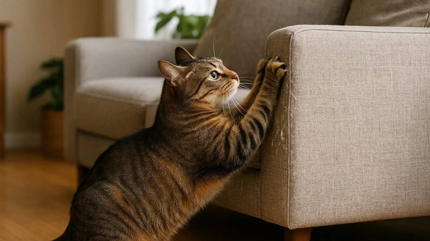 No es para afilarse las uñas: qué significa que tu gato rasque los muebles
