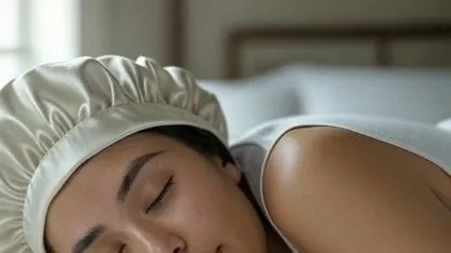 dormir con gorro de satén