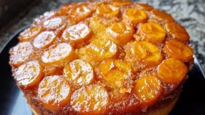 Torta invertida de banana