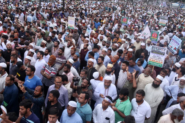 Protesta electoral en Bangladesh