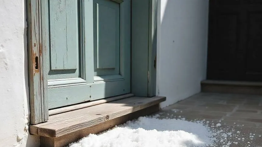 Tirar sal en la puerta