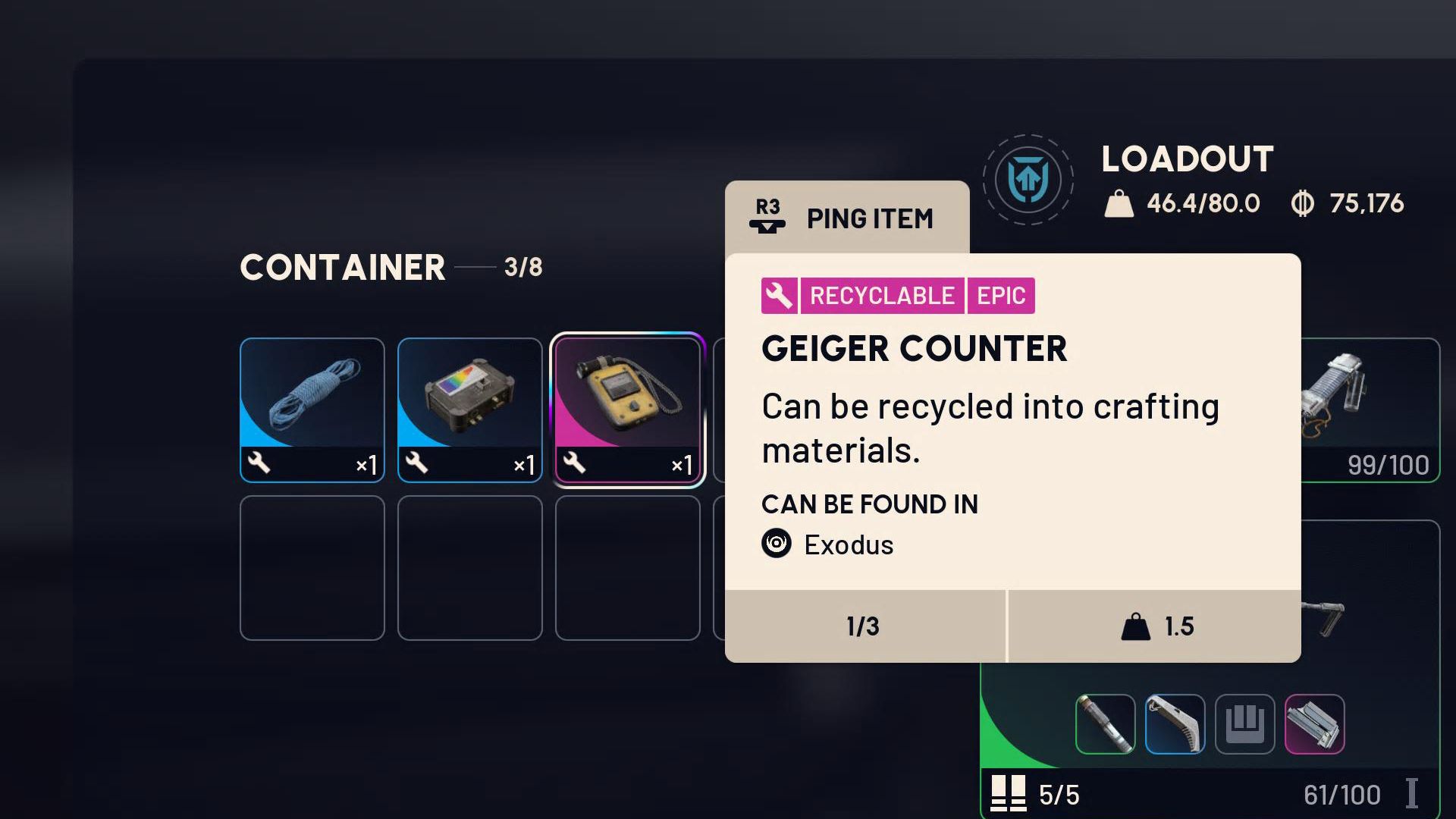 Finding a Geiger Counter in Arc Raiders