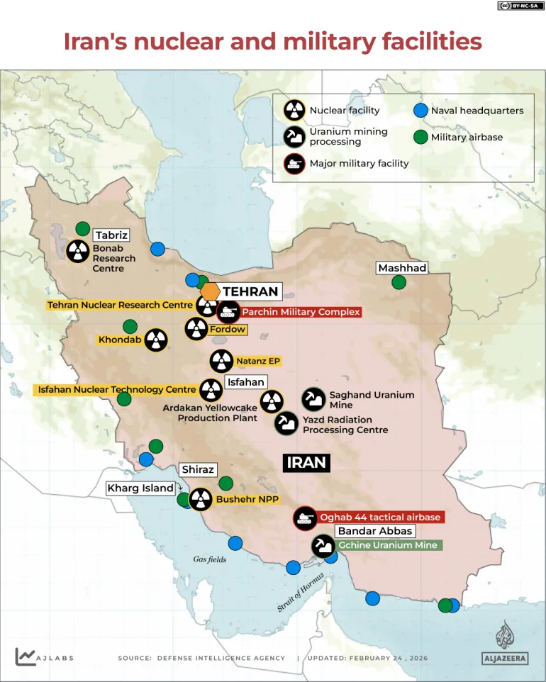 Instalaciones nucleares de Irán