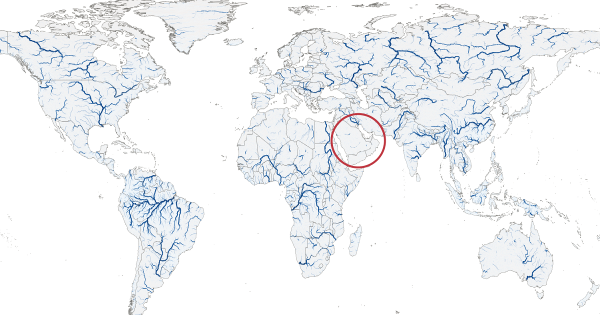 ¿Cuánta del agua del Golfo proviene de plantas desalinizadoras?