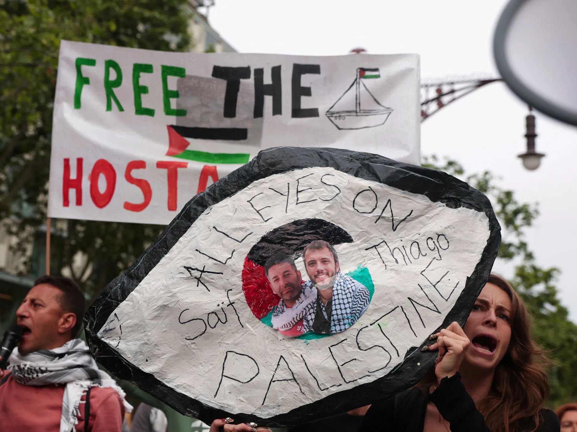 ¿Quiénes son los dos activistas de la flotilla de Gaza secuestrados por Israel?
