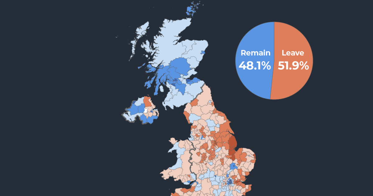 Brexit 10 años después: lo que ha cambiado en el Reino Unido explicado en mapas y gráficos