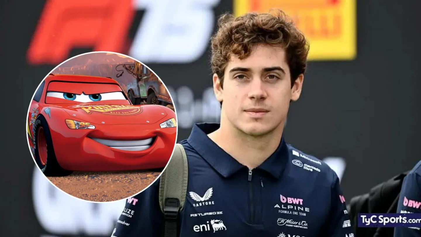 Cómo se vería Franco Colapinto en el universo de Cars