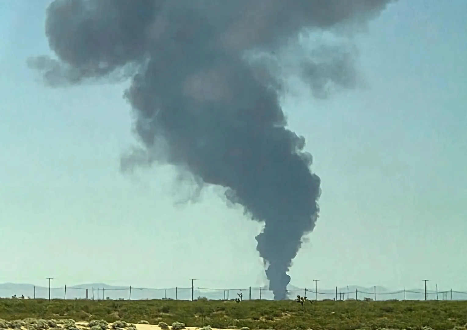 Un bombardero B-52 estadounidense se estrella en California: lo que sabemos