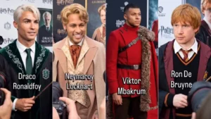 Así se verían los personajes de Harry Potter interpretados por futbolistas, según la IA
