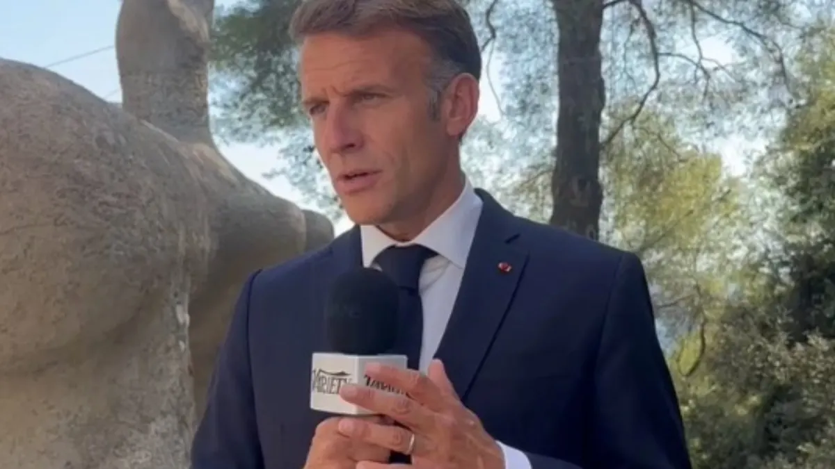 Macron pide que YouTube financie cine local y alerta sobre la IA